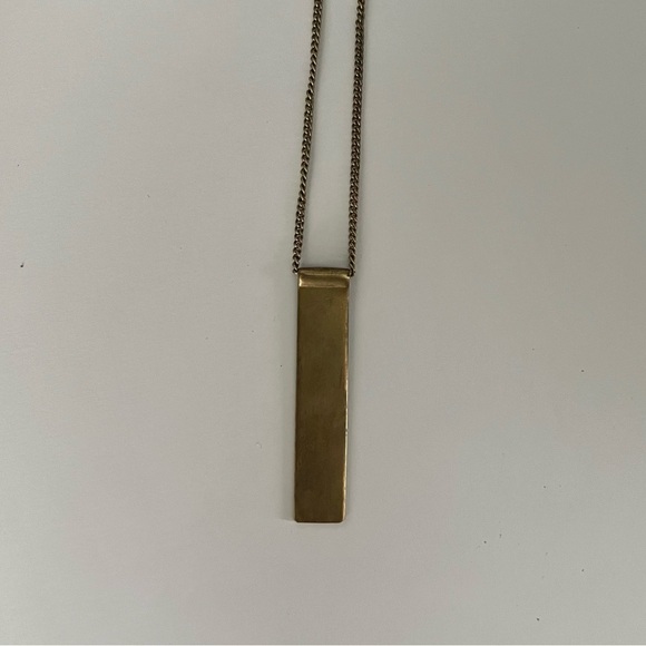 Madewell Rivet & Thread ID Pendant Necklace - Picture 8 of 8